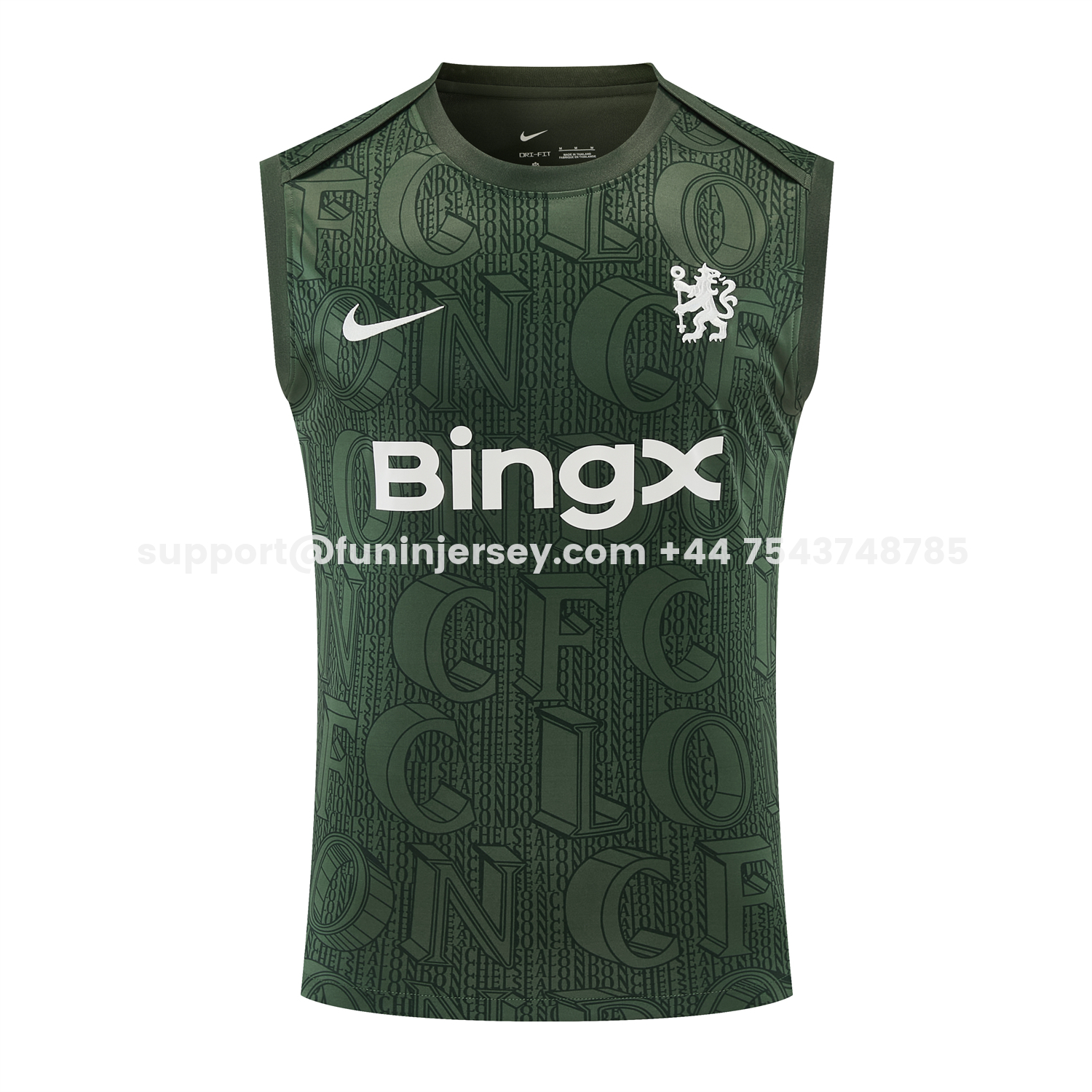 Funinjersey-C.H.E.L.S.E.A 25-26 Vest Training Set - Dark Green Top & Dark Green Pants