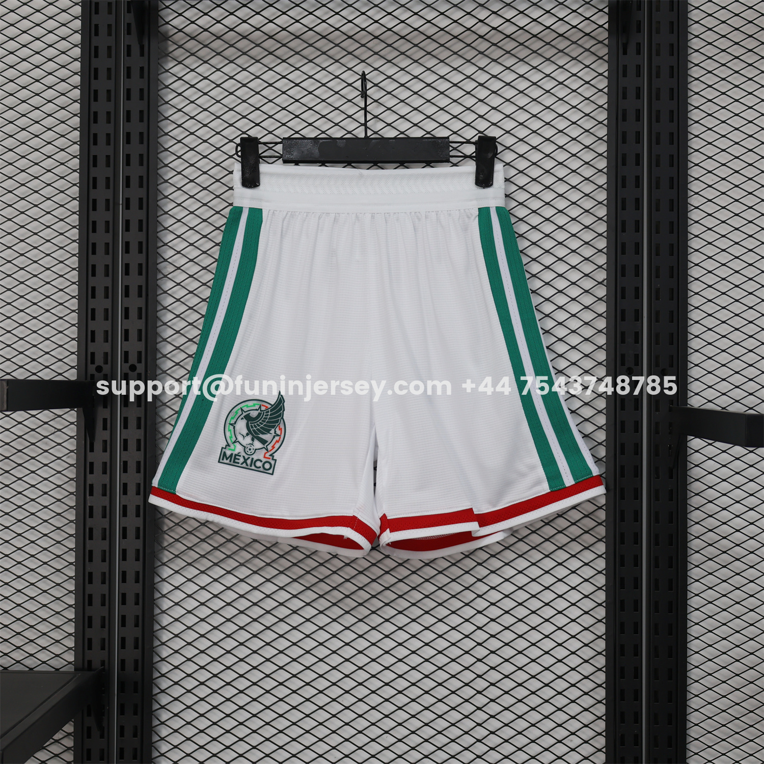 Funinjersey-Mexico 2026 White Shorts - Player Version