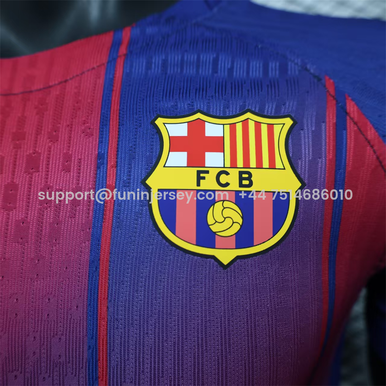 Funinjersey-Barcelona 25-26 Home Unsponsored Jersey - Player Version