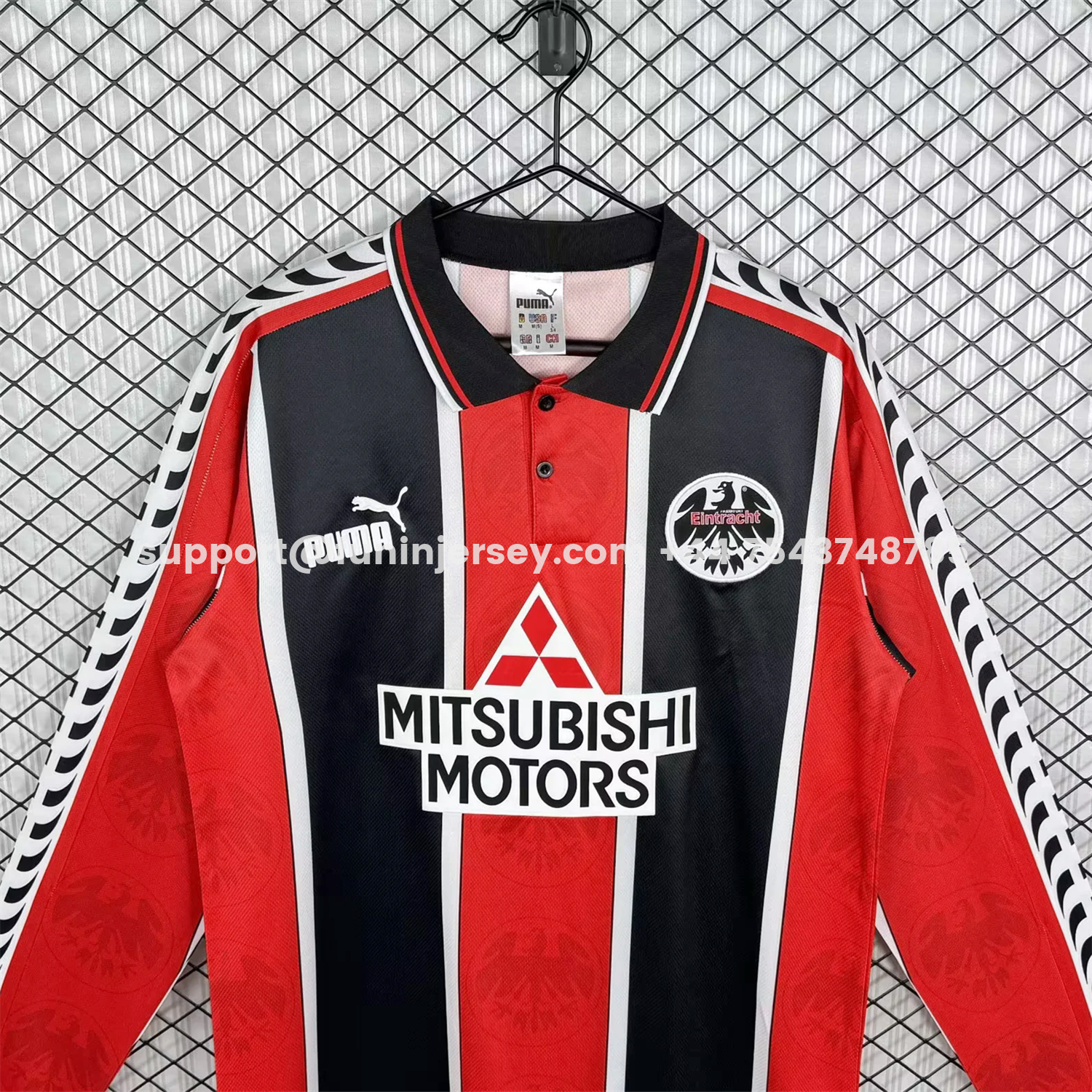 Funinjersey-Retro Frankfurt 1996-98 Home Long Sleeves Jersey