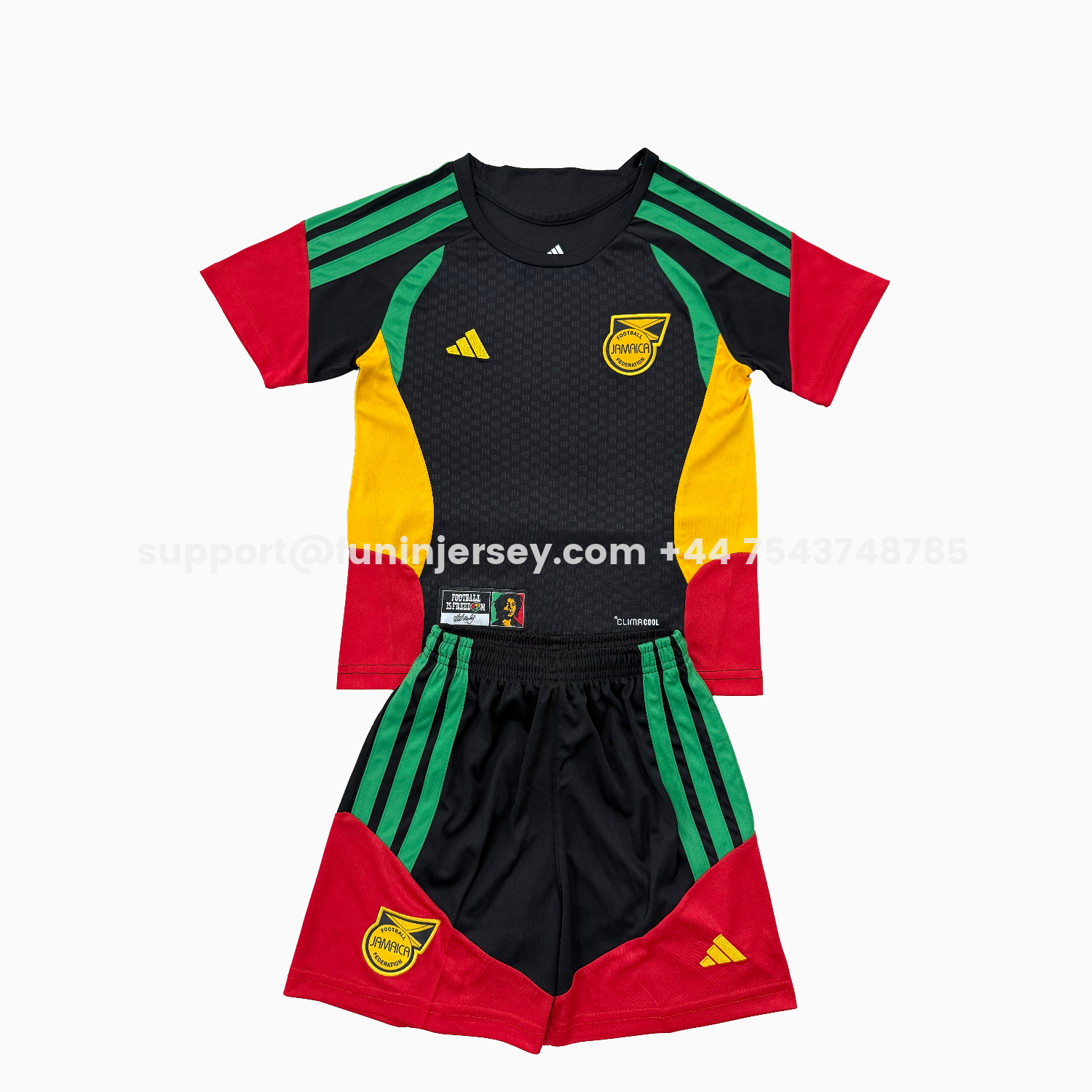 Funinjersey-Jamaica 2026 Black Training Kids Kit