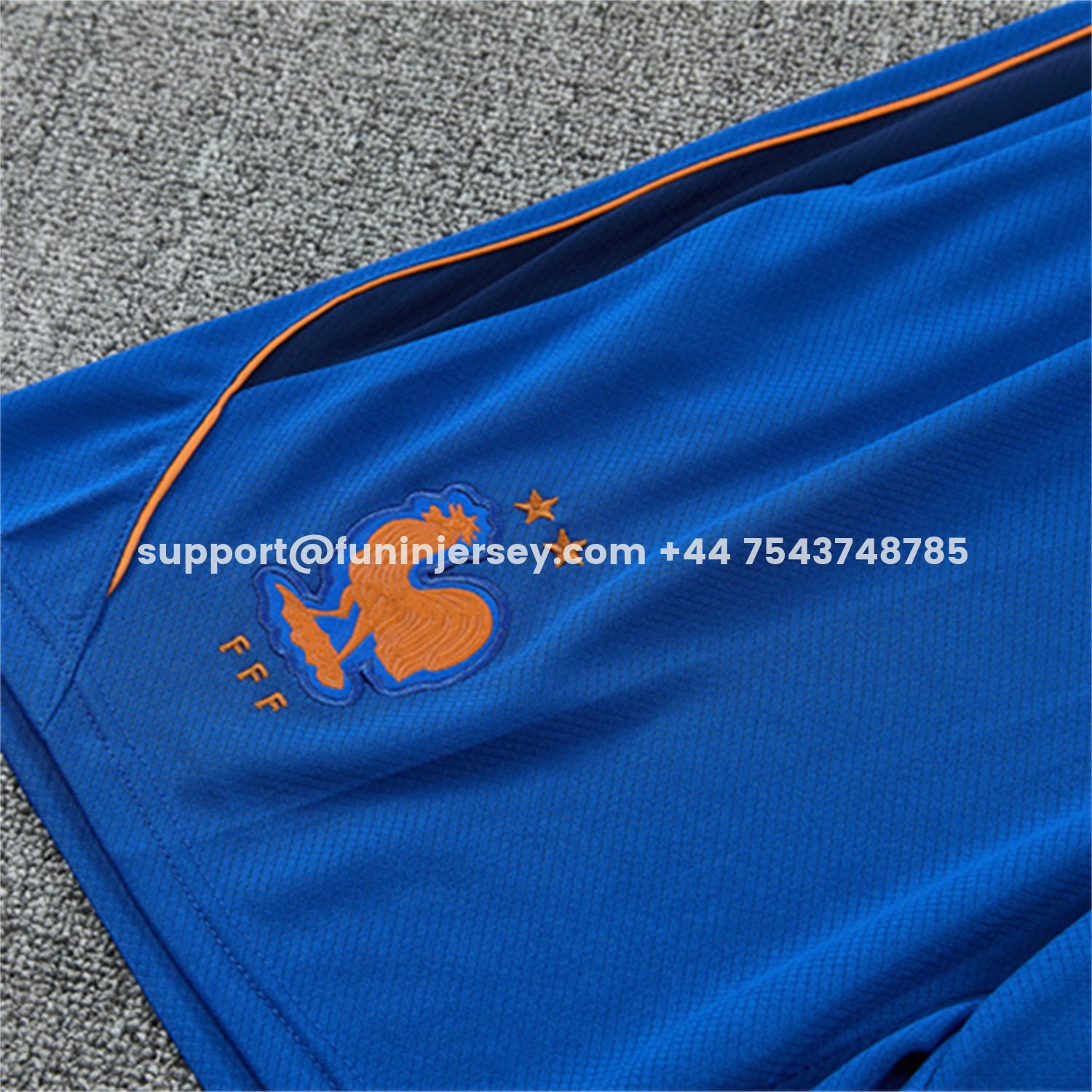 Funinjersey-France 2026 Kids Short-Sleeve Training Set - Blue Top & Shorts