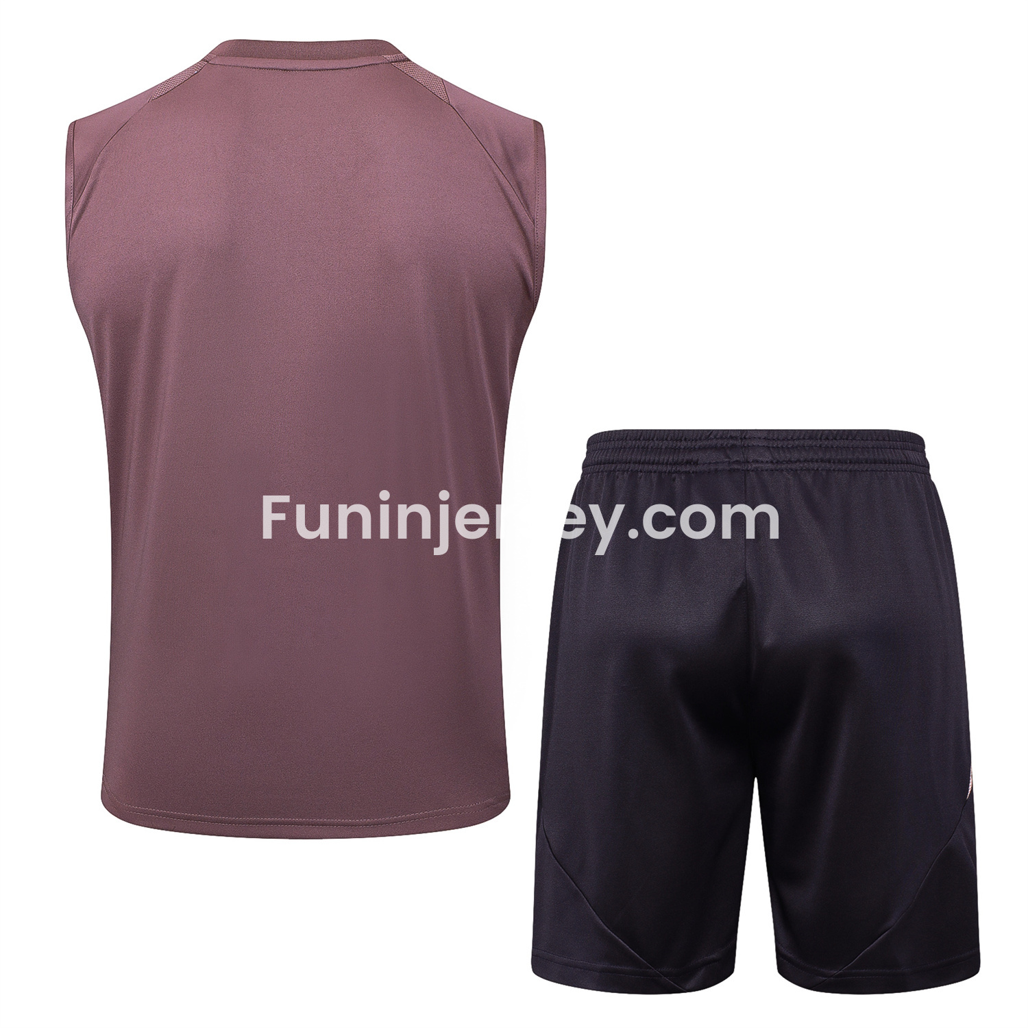 Funinjersey-Arsenal 25-26 Vest Training Set - Purple Vest and Deep Purple Shorts