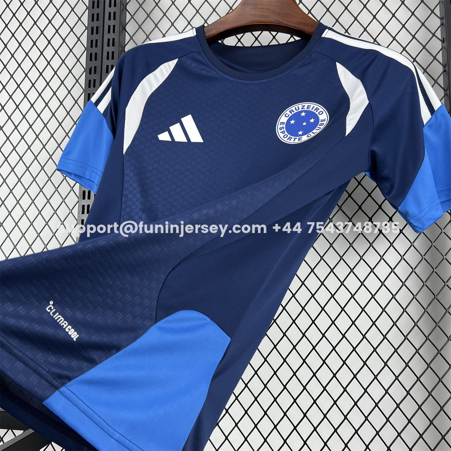 Funinjersey-Cruzeiro 25-26 Pre-Match Dark Blue Jersey - Fans Version
