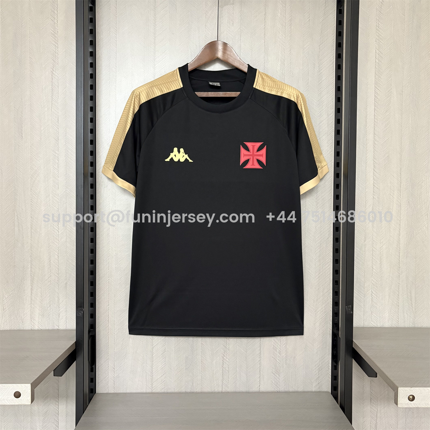 Funinjersey-Vasco da Gama 25-26 Black Training Jersey - Fans Version