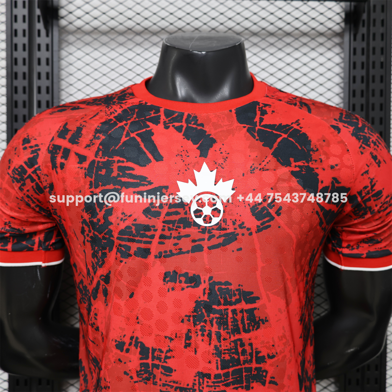 Funinjersey-Canada 2026 Red With Black Special Jersey - Player Version