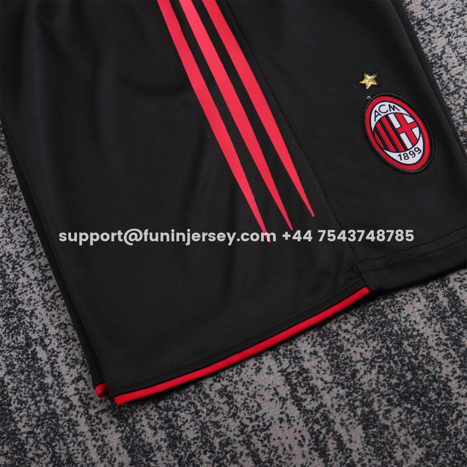 Funinjersey-Retro AC Milan 2004-05 Home Kids Kit