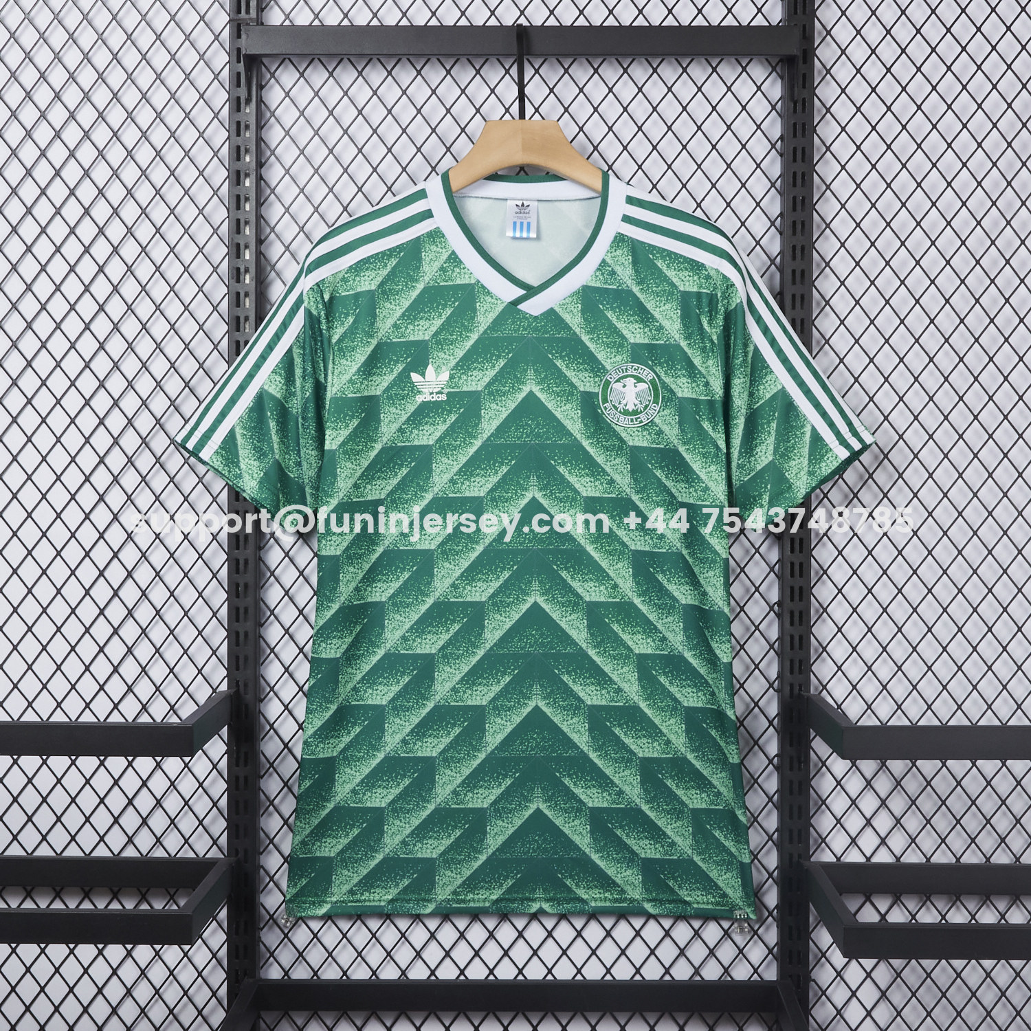 Funinjersey-Retro Germany 1990 Away Green Jersey
