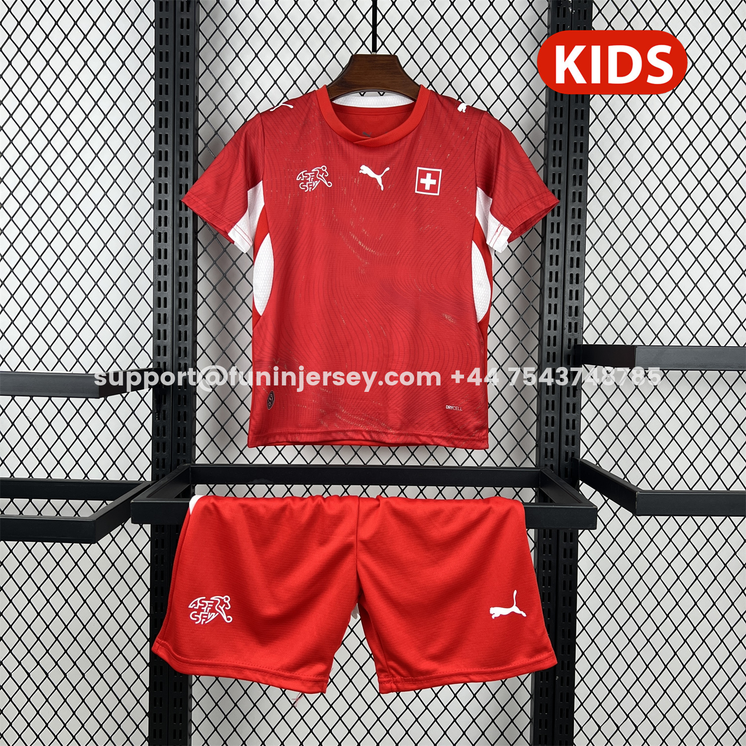 Funinjersey-Switzerland 2026 Home Kids Kit