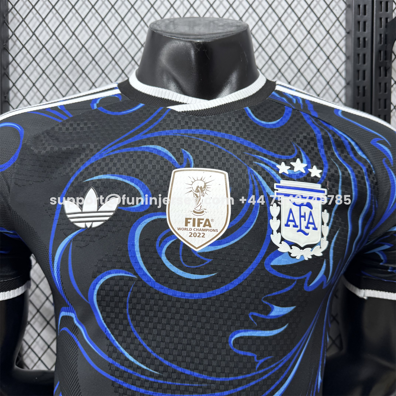 Funinjersey-Argentina 2026 Away Deep Blue Jersey - Player Version