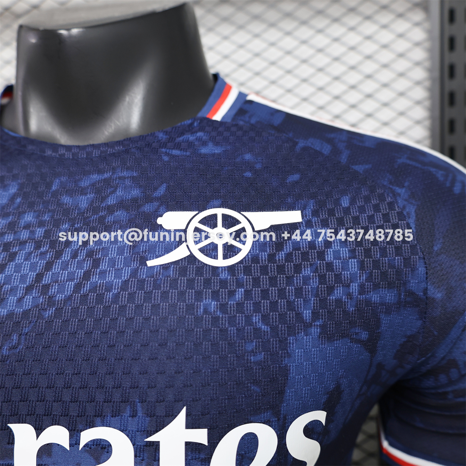 Funinjersey-Arsenal 26-27 Dark Blue Digital Pattern Cannon Special Edition Jersey - Player Version