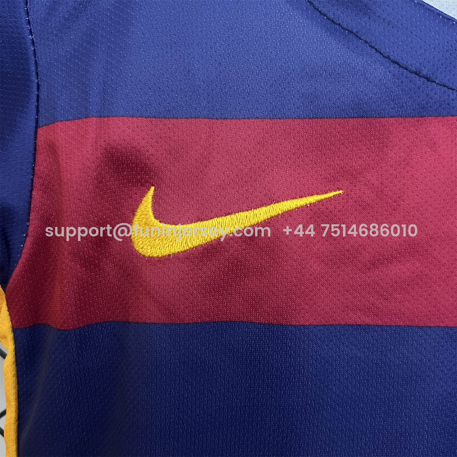 Funinjersey-Retro Barcelona 2015-16 Home Kids Kit