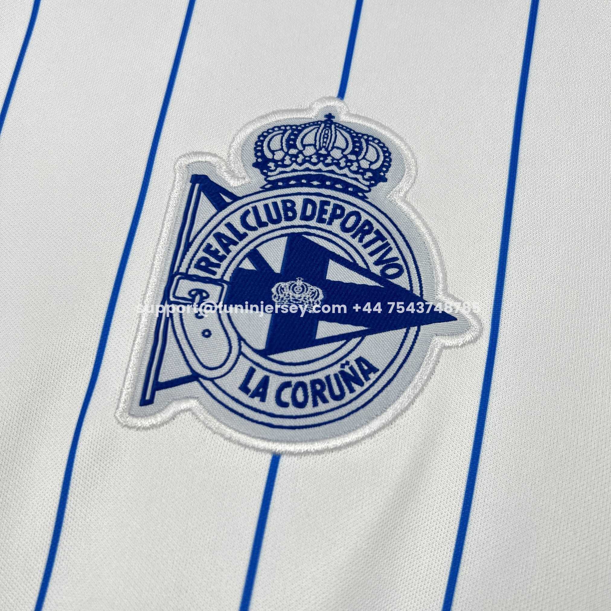 Funinjersey-Deportivo de La Coruña 25-26 Retro Style White Polo Jersey - Fans Version