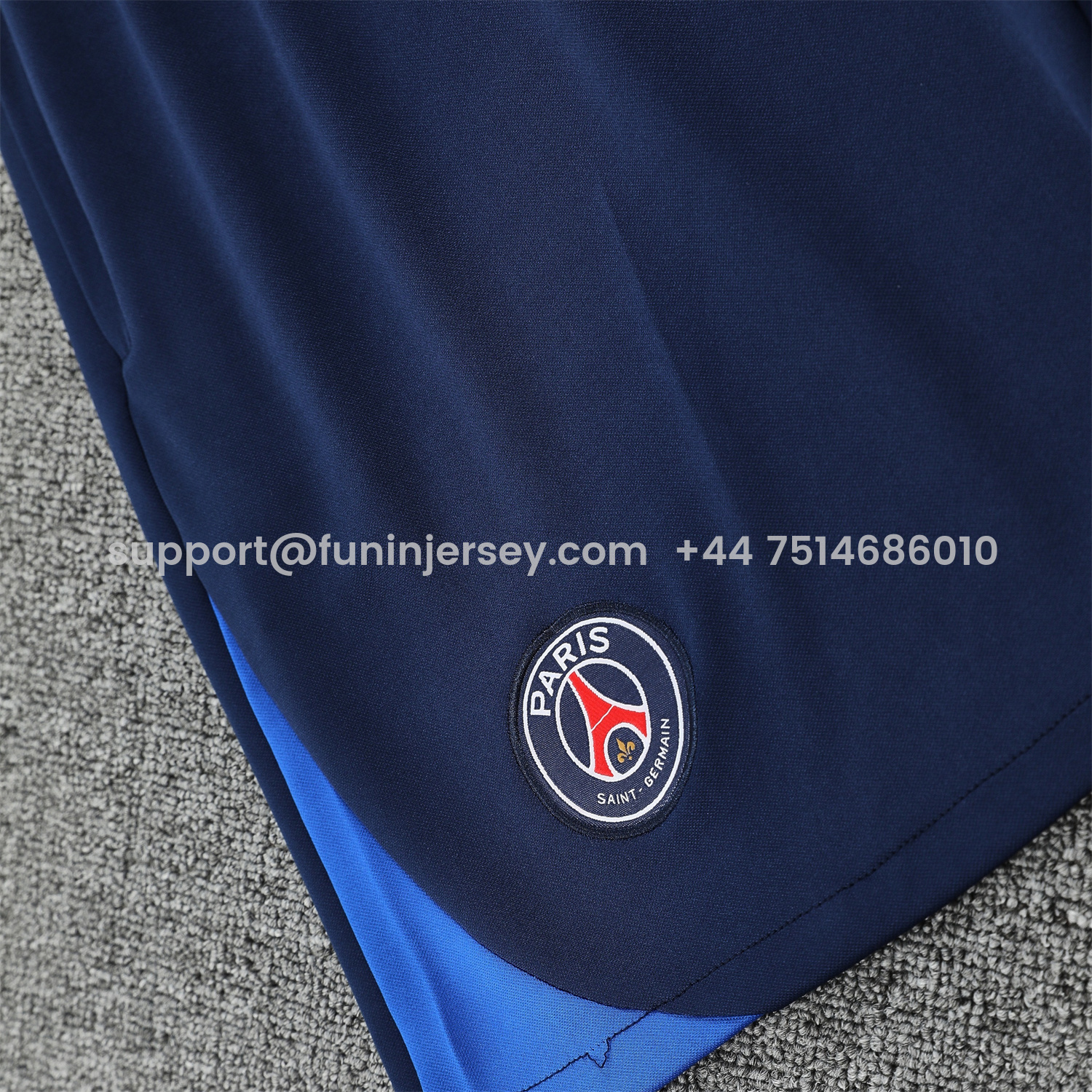 Funinjersey-Paris Saint-Germain PSG 25-26 Vest Training Set - Red Vest & Deep Blue Shorts