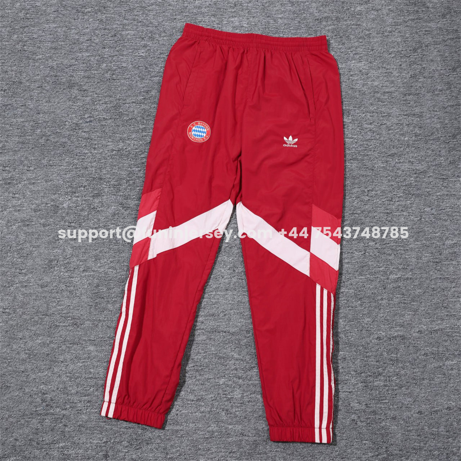 Funinjersey-Bayern Munich 25-26 Terrace Icon Pants - Red