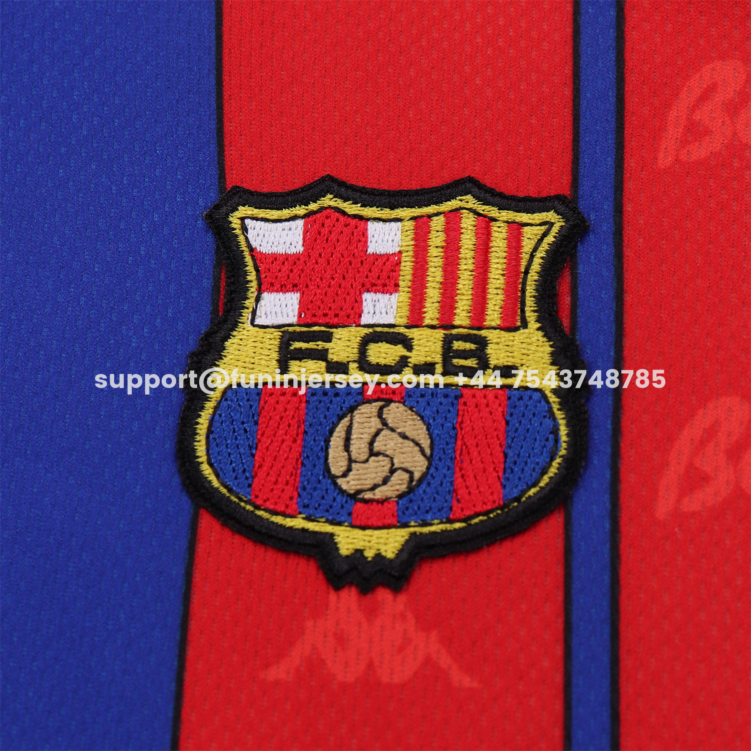 Funinjersey-Retro Barcelona 1997-98 Home Kids Kit