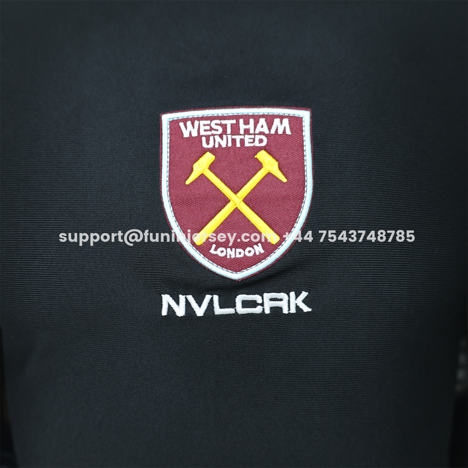 Funinjersey-West Ham United 26-27 Retro Casual Style Black Polo Jersey - Player Version
