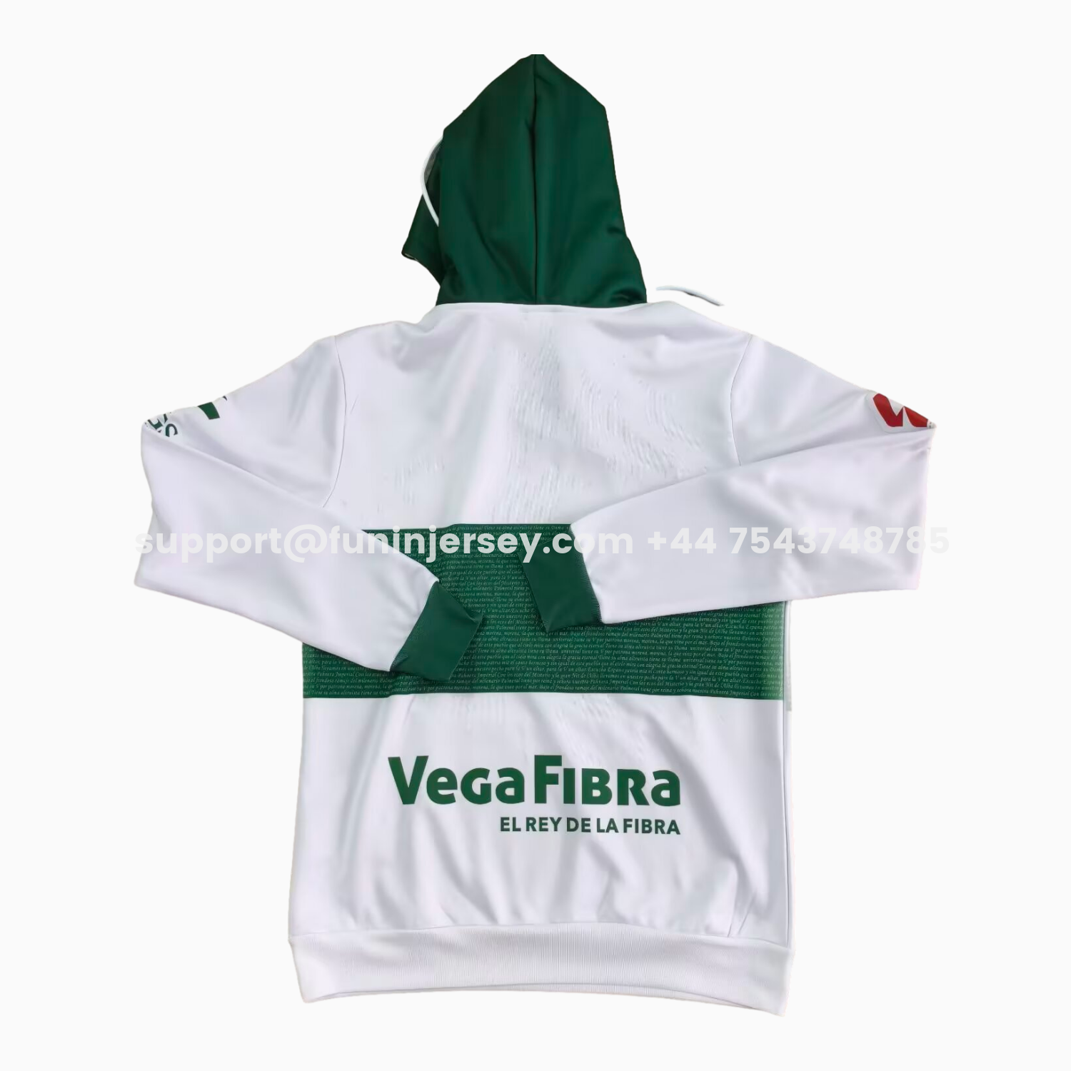 Funinjersey-Elche 25-26 White Unisex Pullover Hoodie