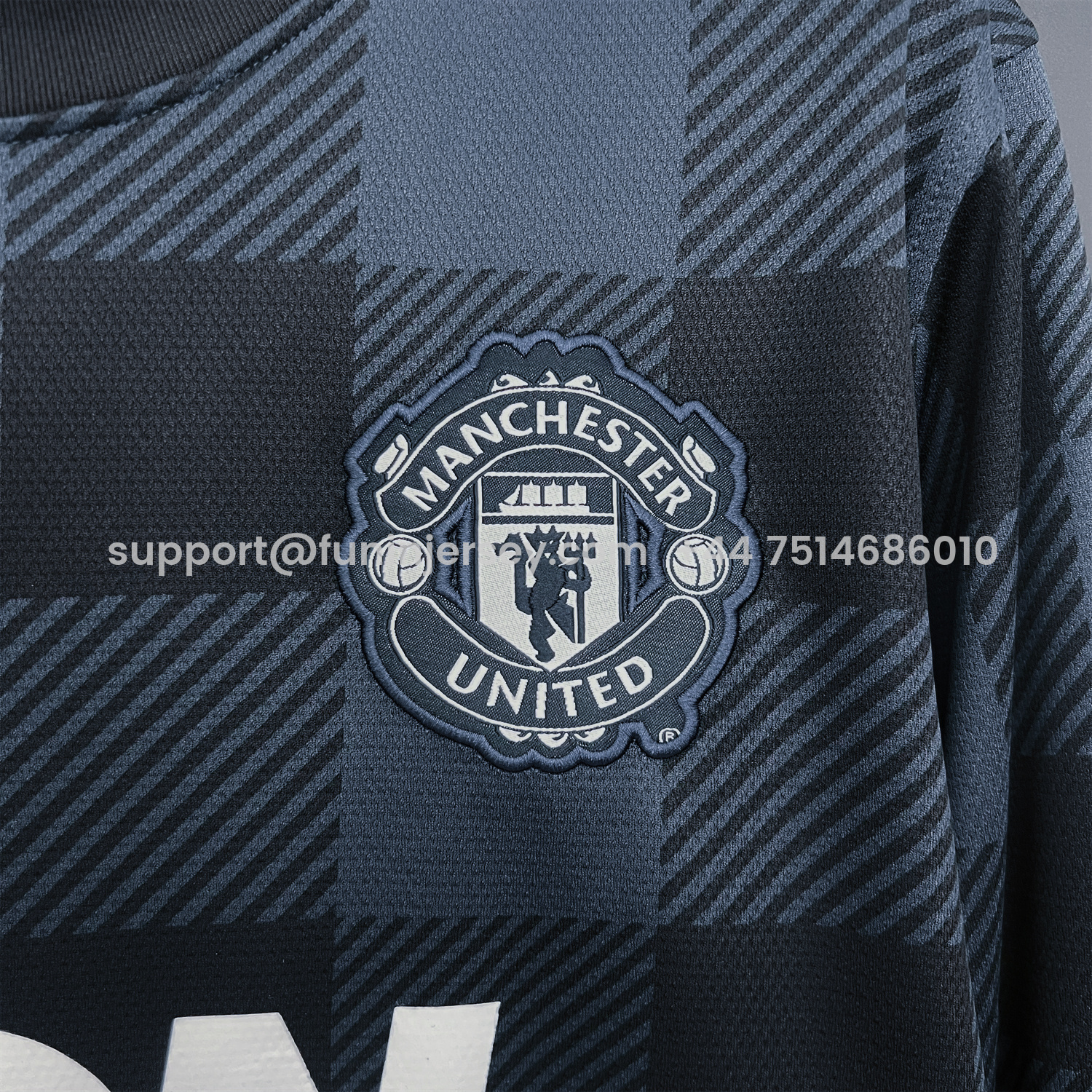 Funinjersey-Retro Manchester United 13-14 Away Long Sleeves Jersey
