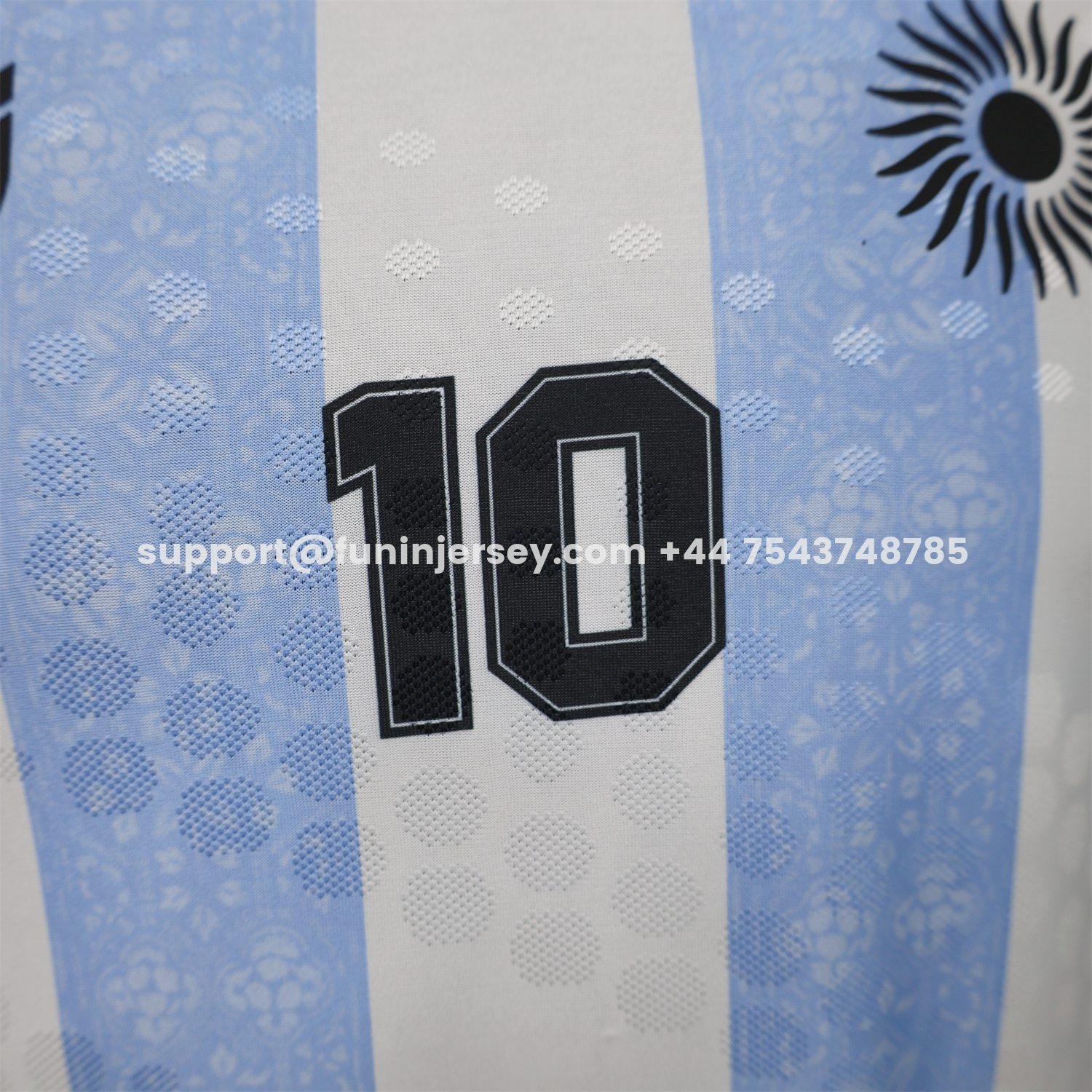 Funinjersey-Argentina 2026 White Blue Maradona Special Kit - Player Version