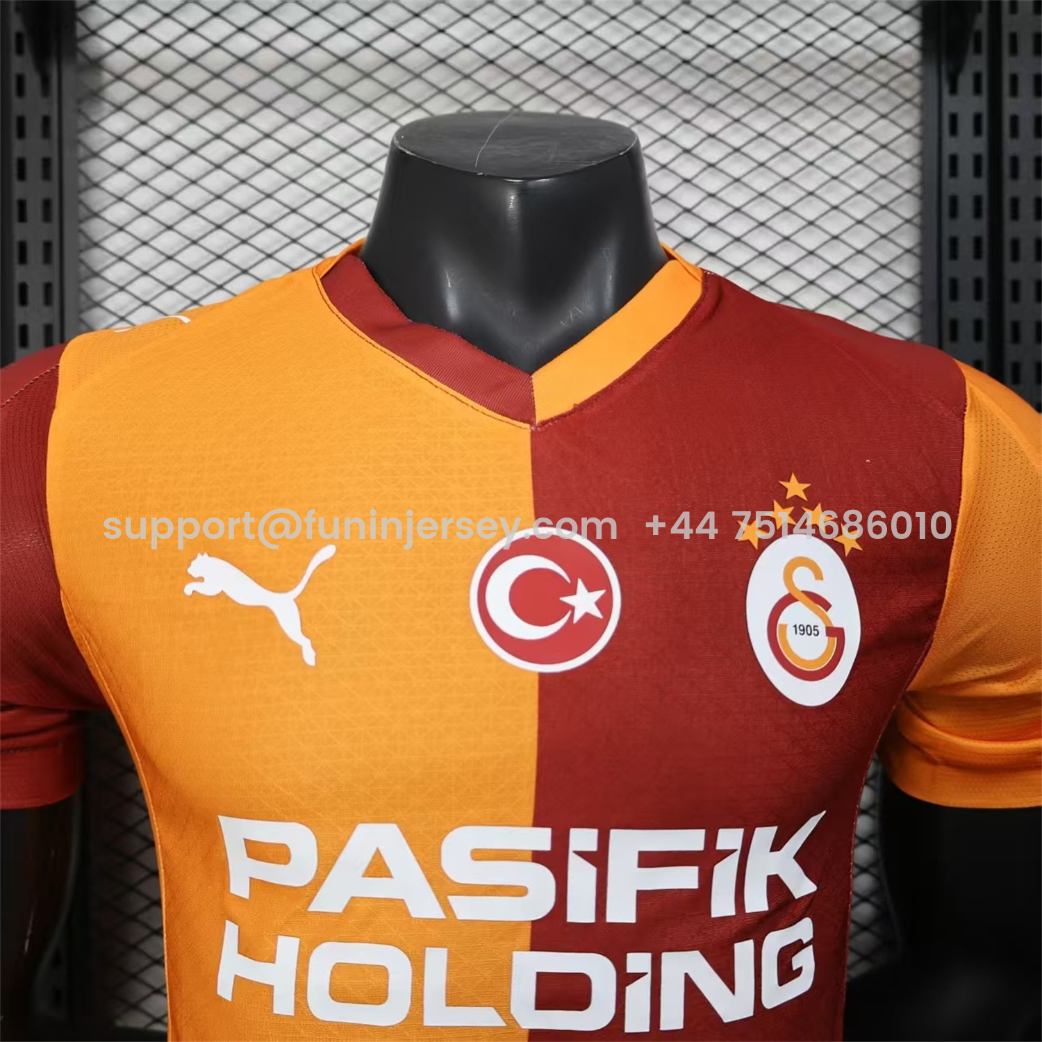 Funinjersey-Galatasaray 25-26 Home Jersey With Five Stars - Player Version