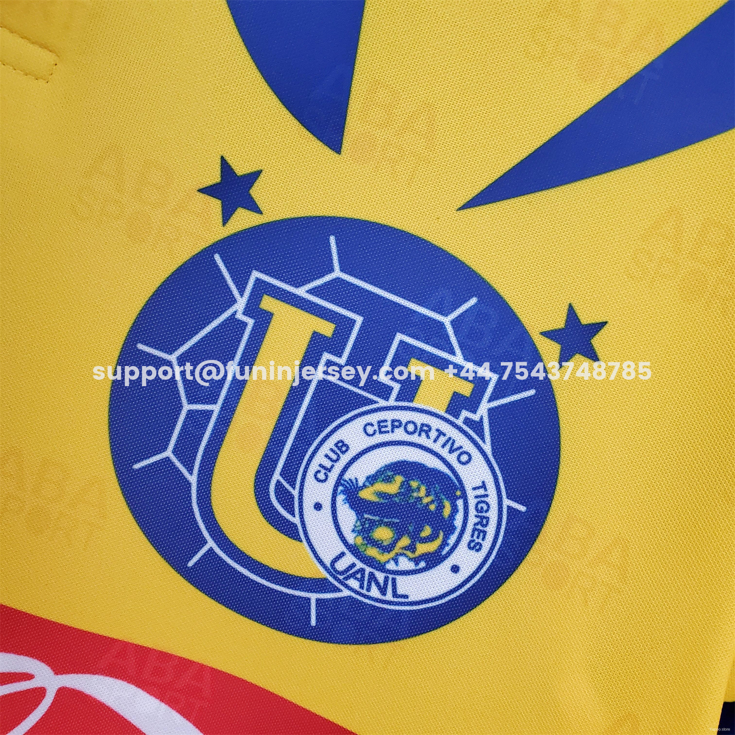 Funinjersey-Retro Tigres UANL 1996-97 Home Jersey