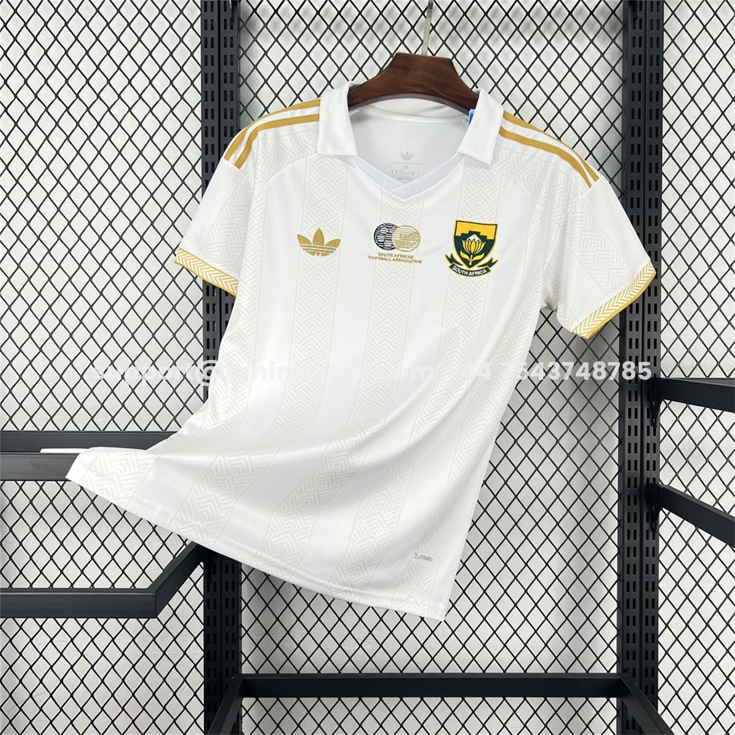 Funinjersey-South Africa 2026 White Retro Style Jersey - Fans Version