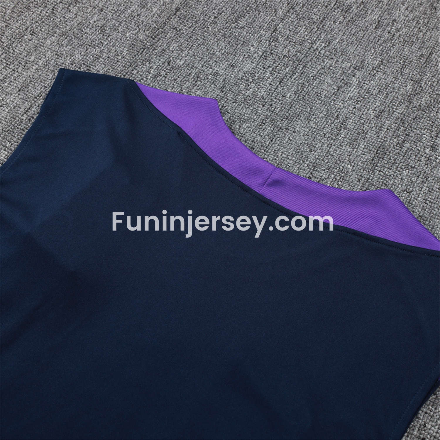 Funinjersey-Corinthians 25-26 Vest Training Set - Deep Blue Black Vest and Shorts