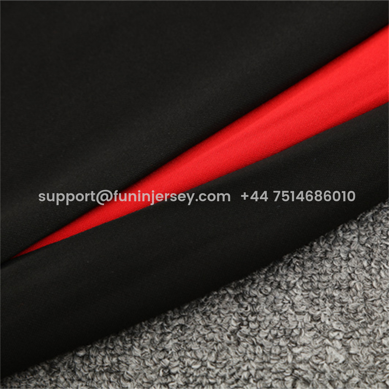 Funinjersey-Portugal 25-26 Long Sleeve Training Set - Black Top & Black Pants