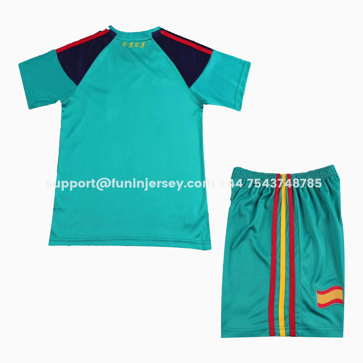 Funinjersey-Retro Spain 2010 Green Goalkeeper Kids Kit