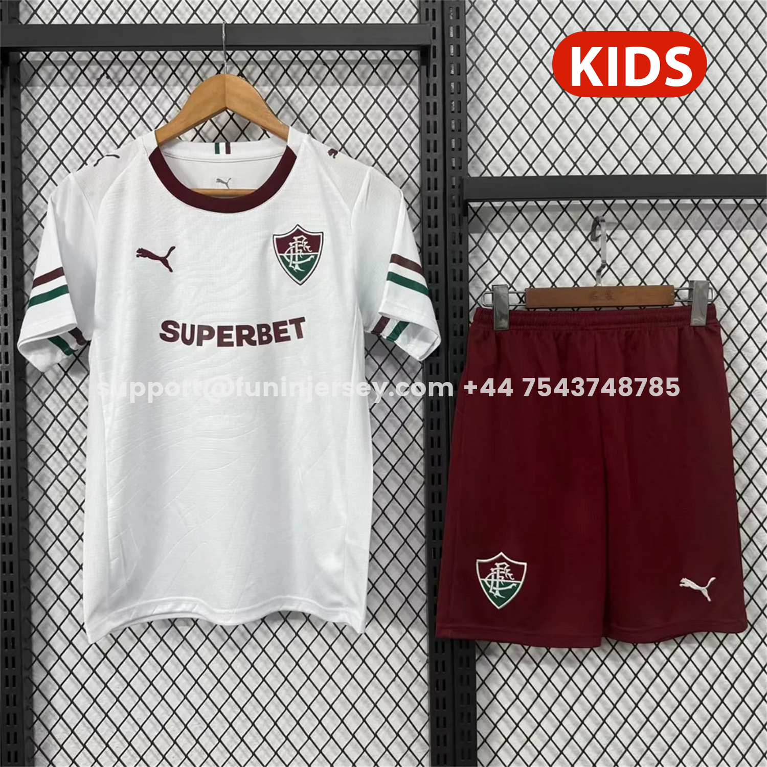 Funinjersey-Fluminense 26-27 Away Kids Kit