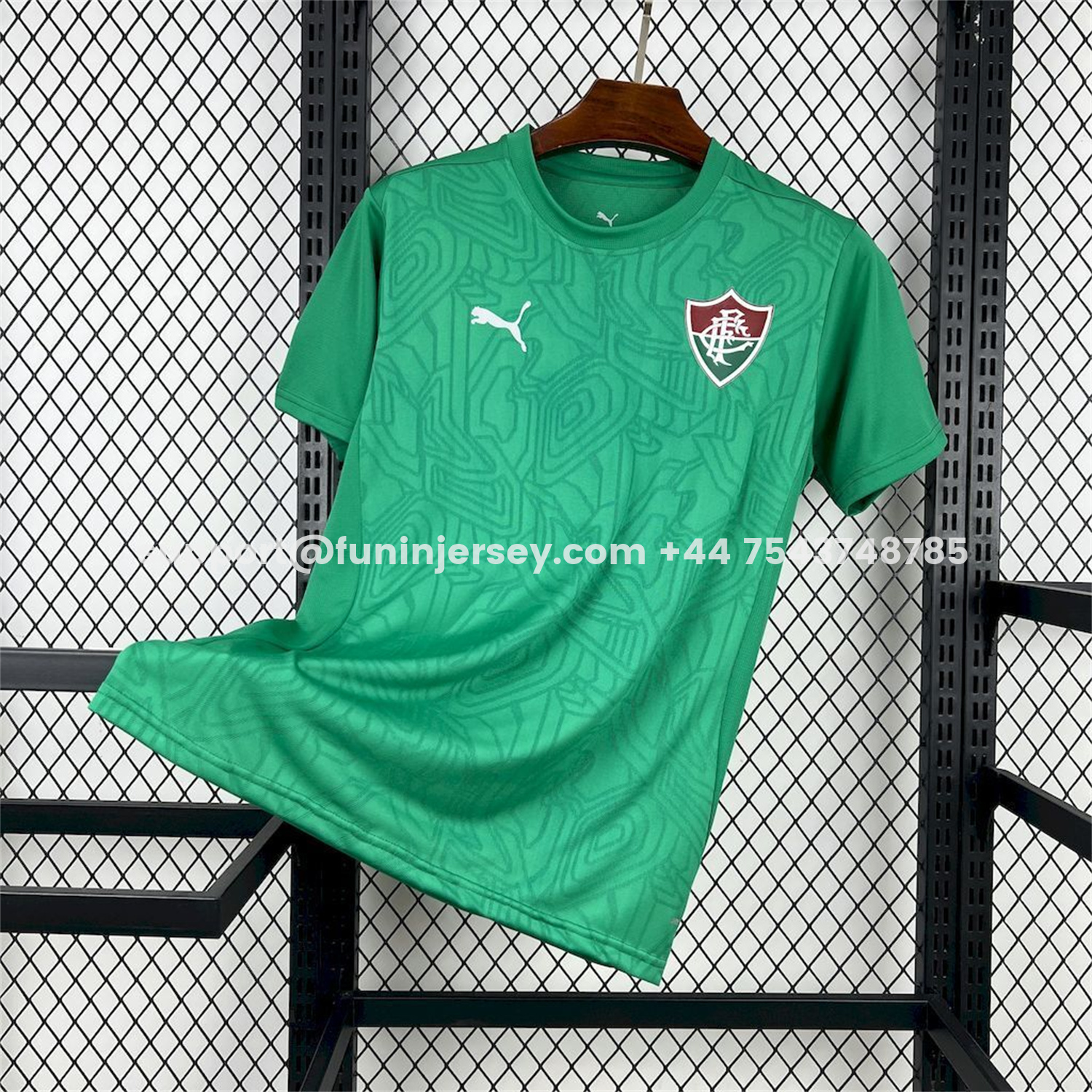 Funinjersey-Fluminense 26-27 Green Pre-Match Jersey - Fans Version