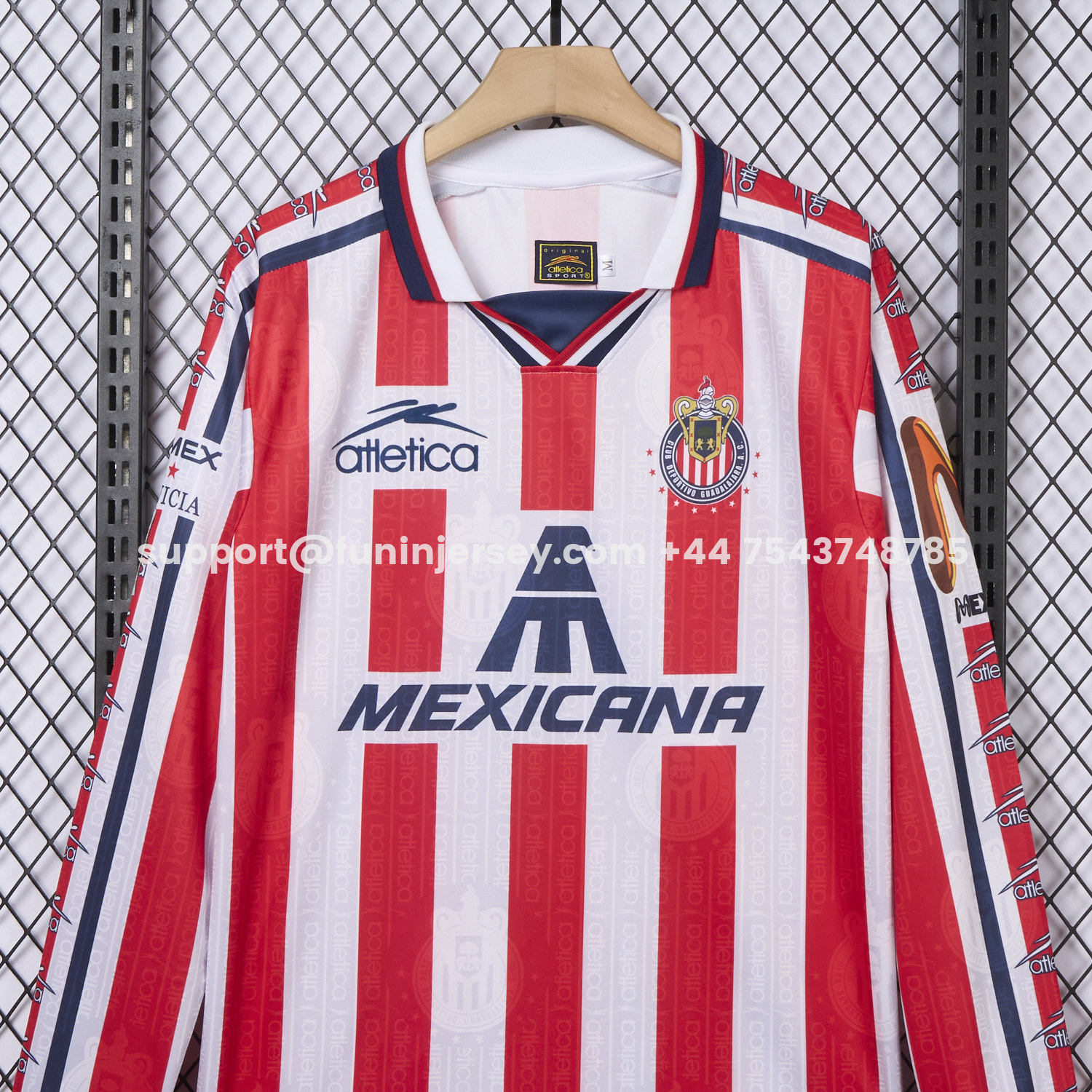 Funinjersey-Retro Chivas de Guadalajara 1997-98 Home 2 Long Sleeves Jersey