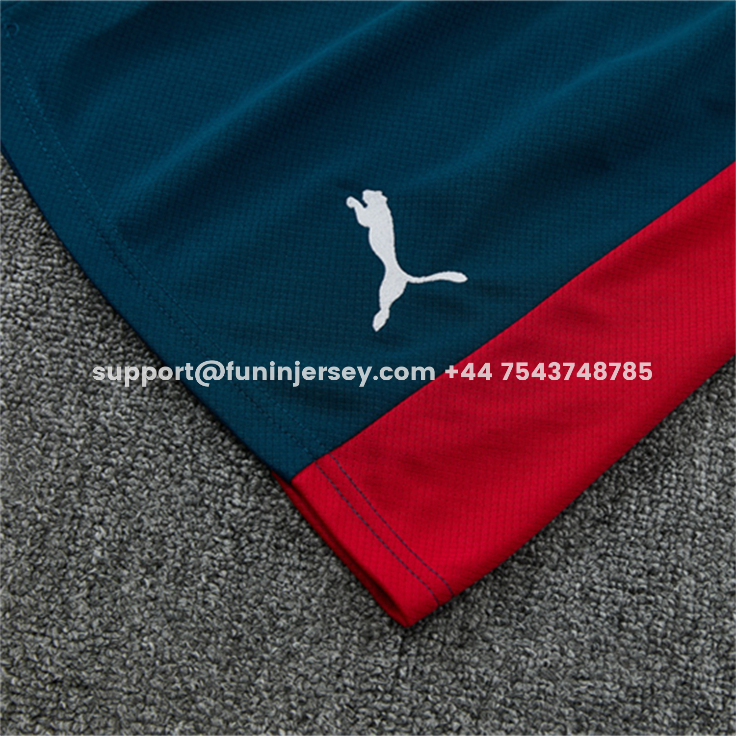 Funinjersey-Portugal 2026 Short-Sleeve Training Set - Red And Turquoise With A Swirling Pattern Top & Pants