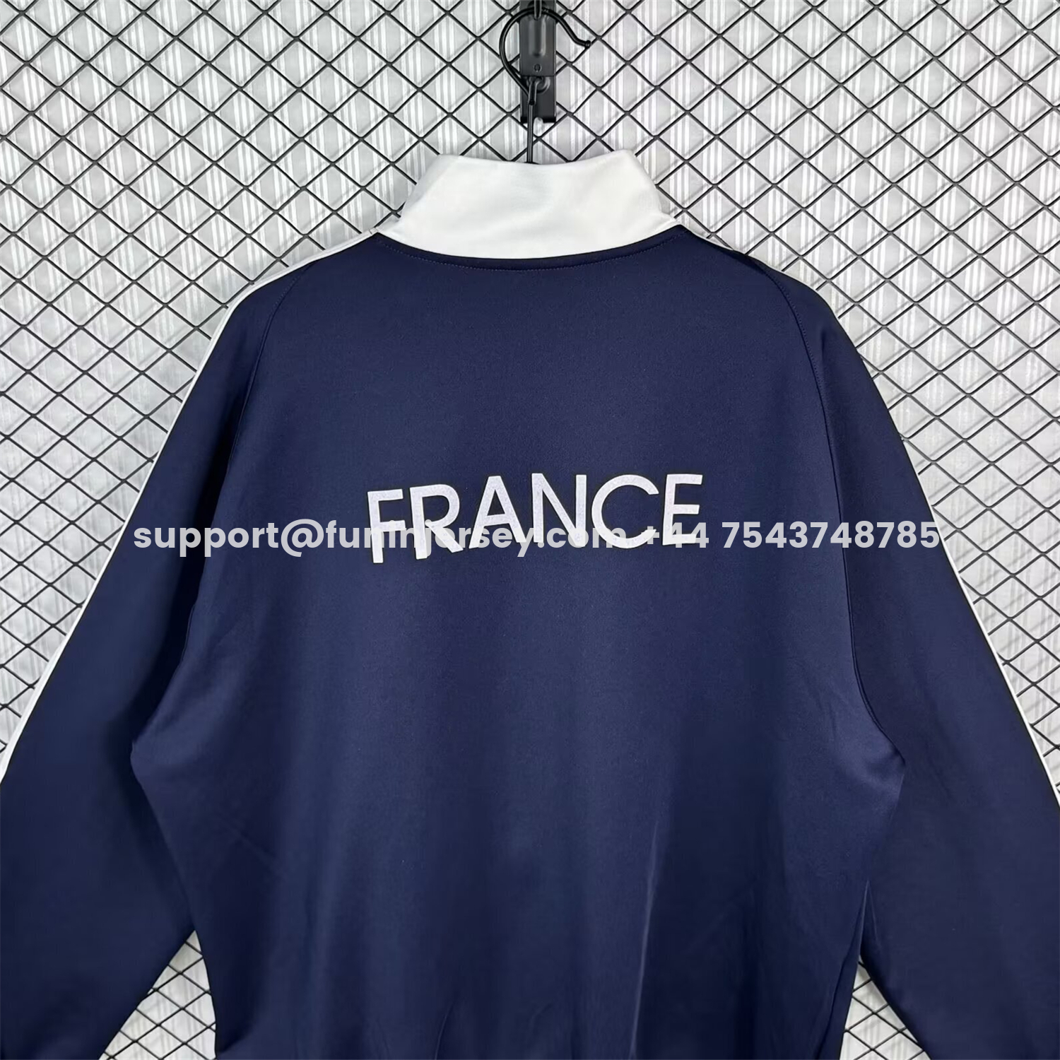 Funinjersey-Retro France 2014 Home Windbreaker