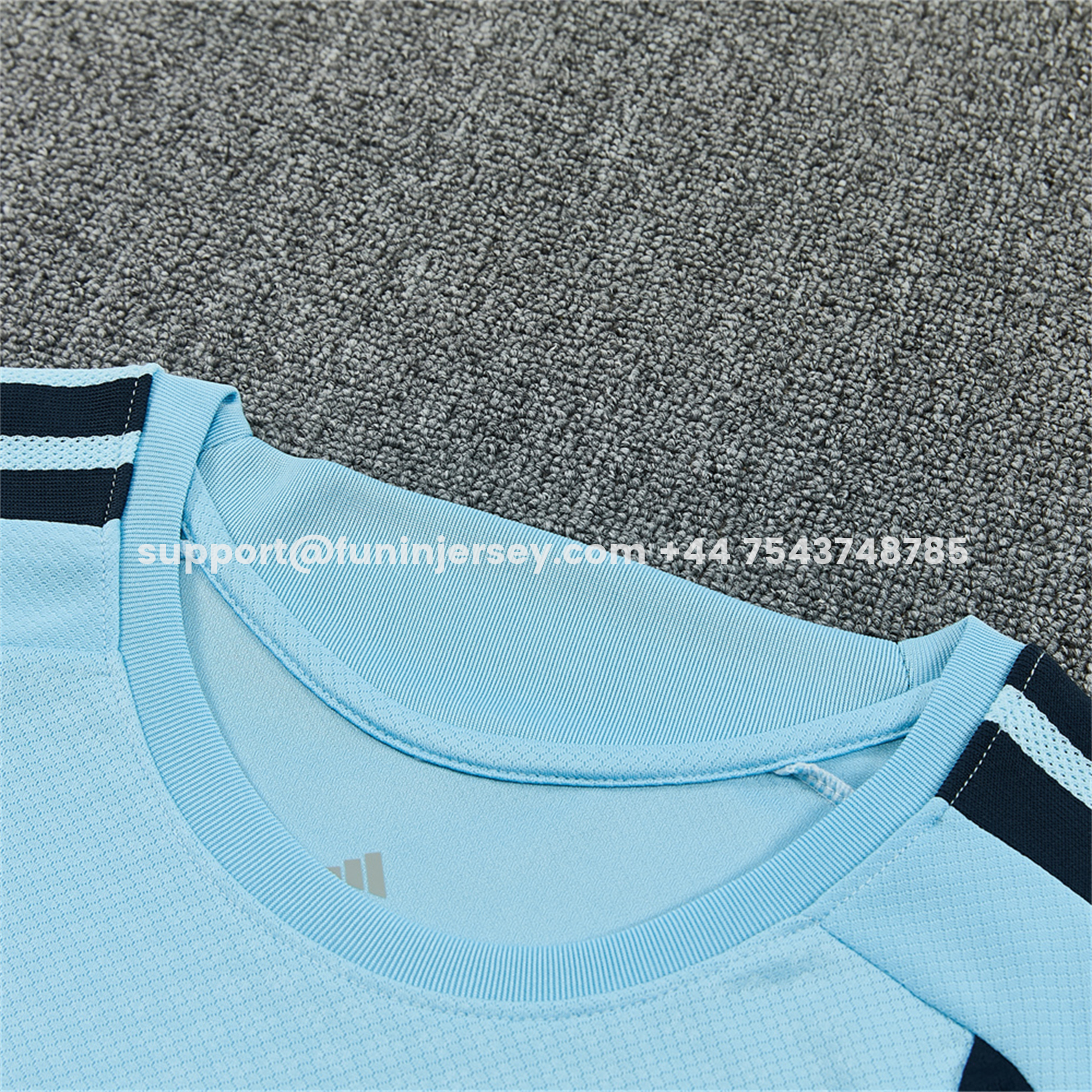 Funinjersey-Argentina 2026 Short-Sleeve Training Set - Light Blue Top & Dark Blue Pants