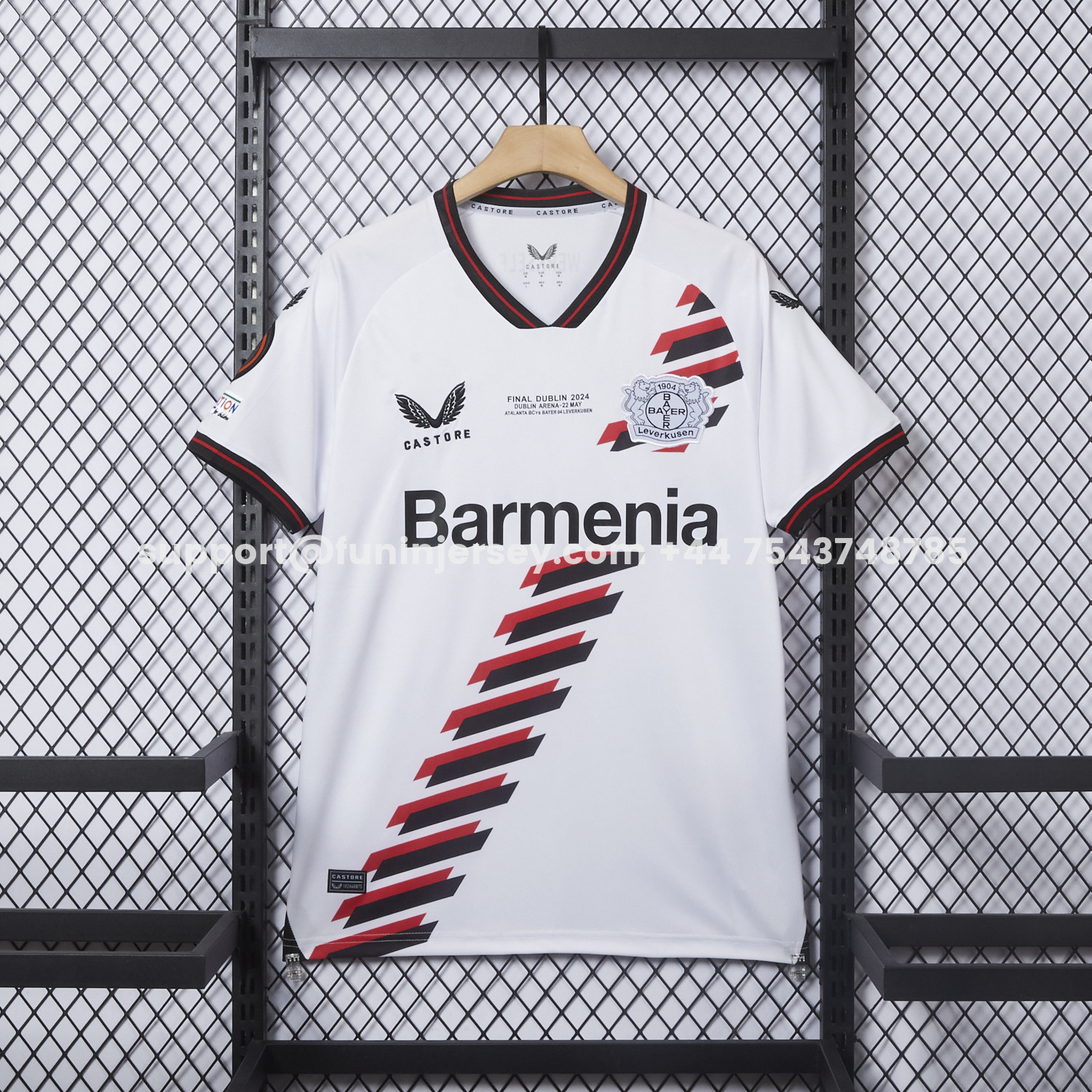 Funinjersey-Retro Bayer 04 Leverkusen 23-24 Europa Conference League Final Jersey