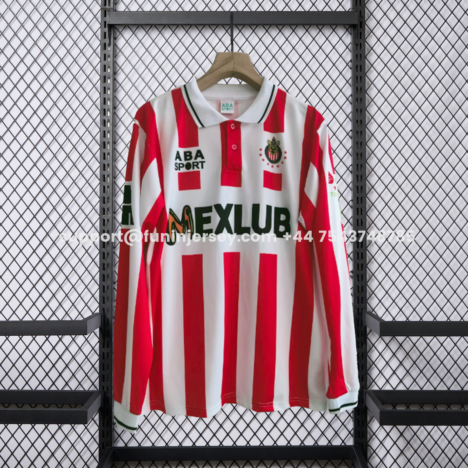 Funinjersey-Retro Chivas de Guadalajara 1997-98 Home Long Sleeves Jersey