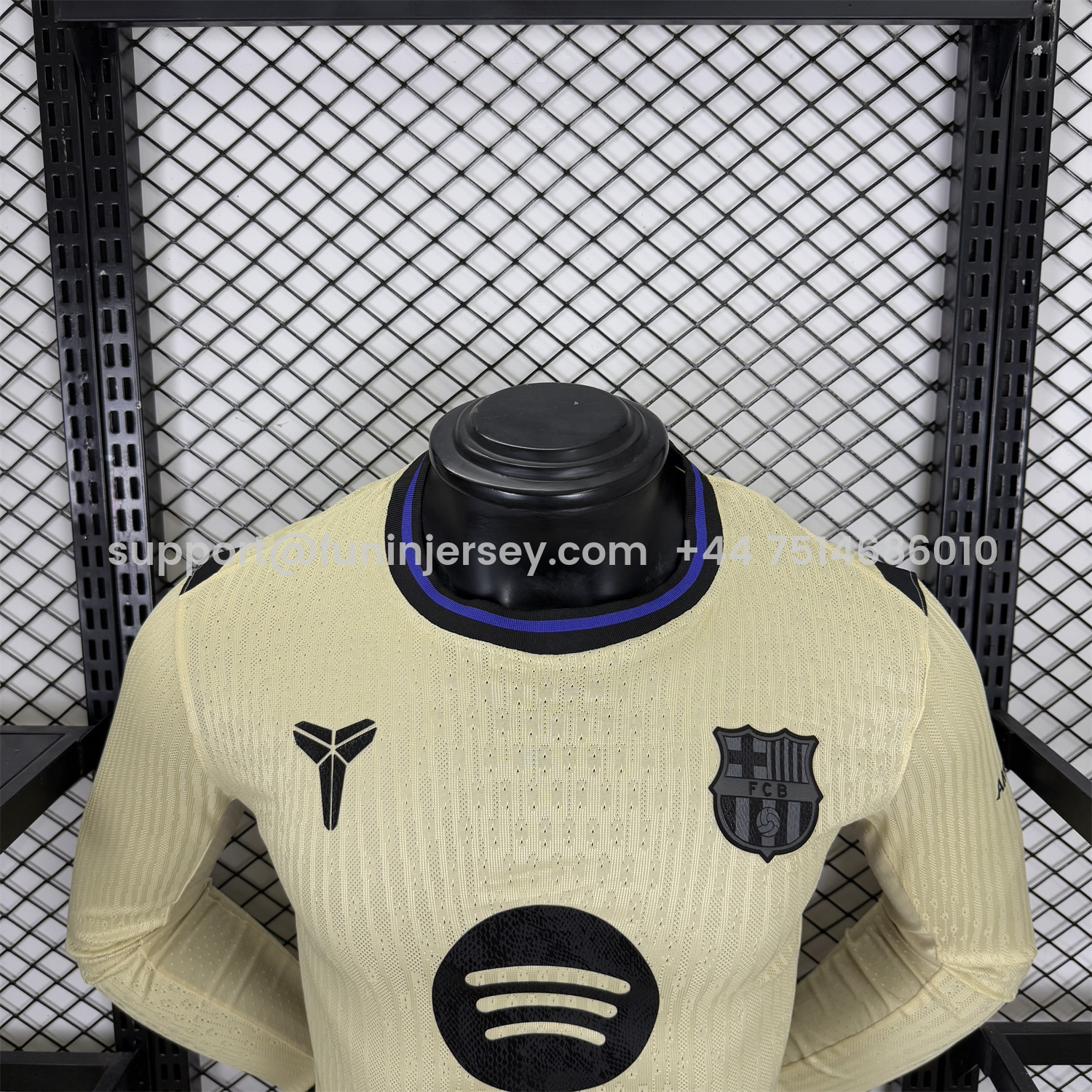 Funinjersey-Barcelona 25-26 Away Long Sleeves Jersey - Player Version