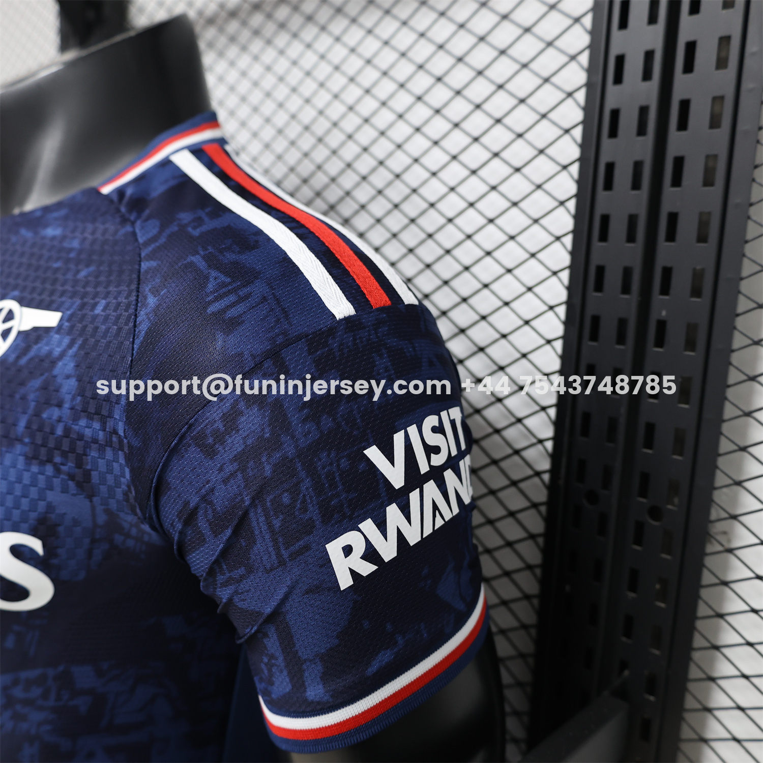 Funinjersey-Arsenal 26-27 Dark Blue Digital Pattern Cannon Special Edition Jersey - Player Version