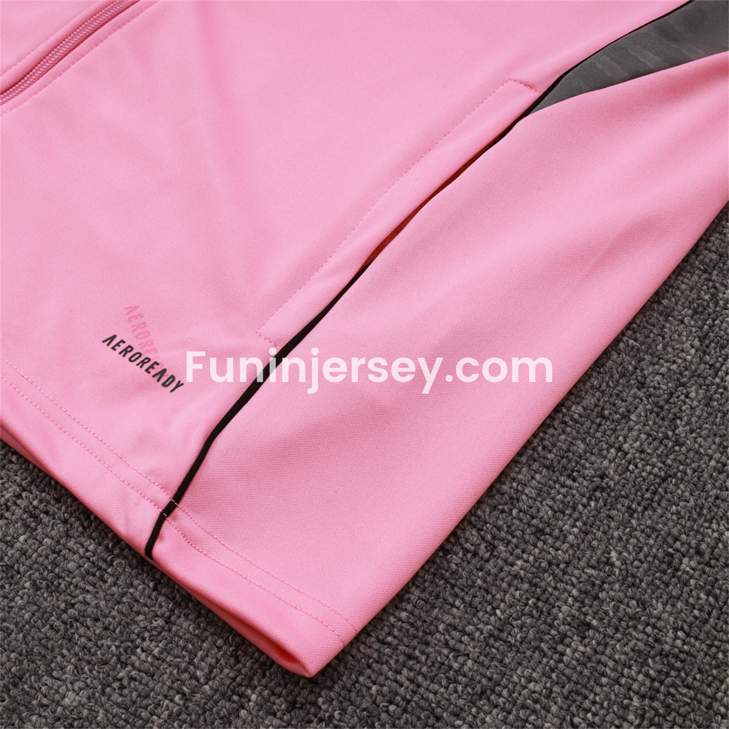 Funinjersey-INT M.A.M 25-26 Jacket Training Tracksuit - Pink Top and Black Pants