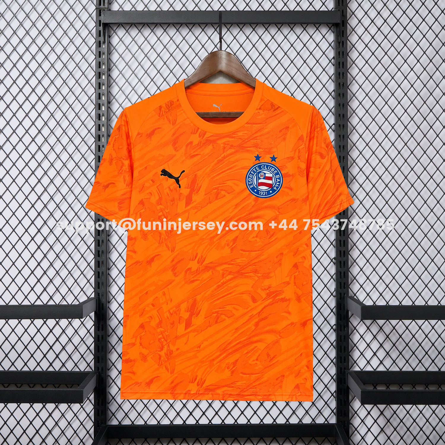 Funinjersey-Bahia 26-27 Orange Goalkeeper Jersey - Fans Version
