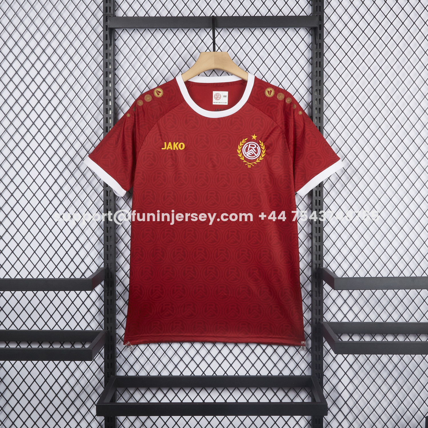 Funinjersey-Rot-Weiss Essen 25-26 100th Anniversary Jersey - Fans Version