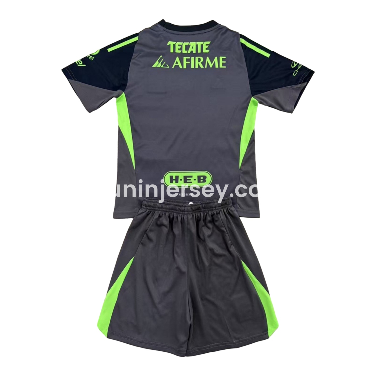 Funinjersey-Tigres UANL 25-26 Grey Black Goalkeeper Men's Adult Jersey Set - Fans Version