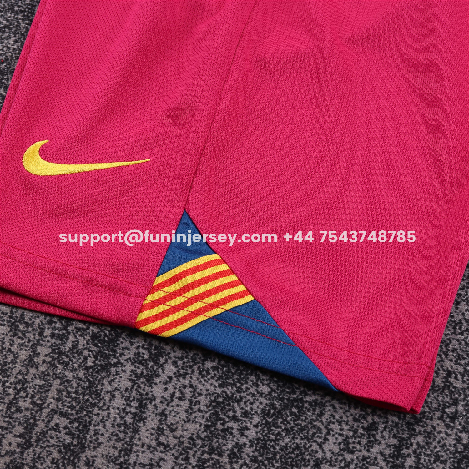 Funinjersey-Retro Barcelona 2005-06 Home Long Sleeve Kids Kit