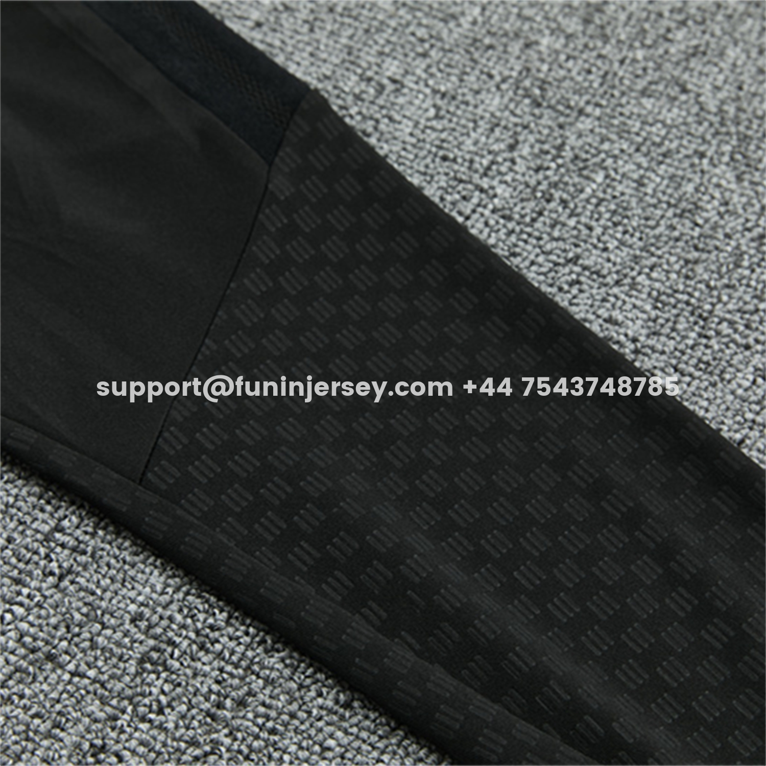 Funinjersey-Real Madrid 26-27 Kids Long Sleeves Training Set - Pure Black Top And Pants