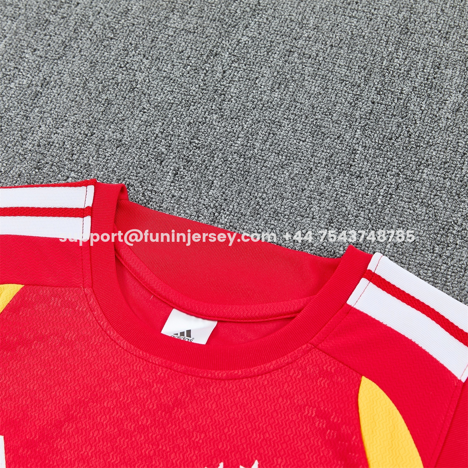 Funinjersey-Germany 2026 Vest Training Set - Red Vest and Black Shorts