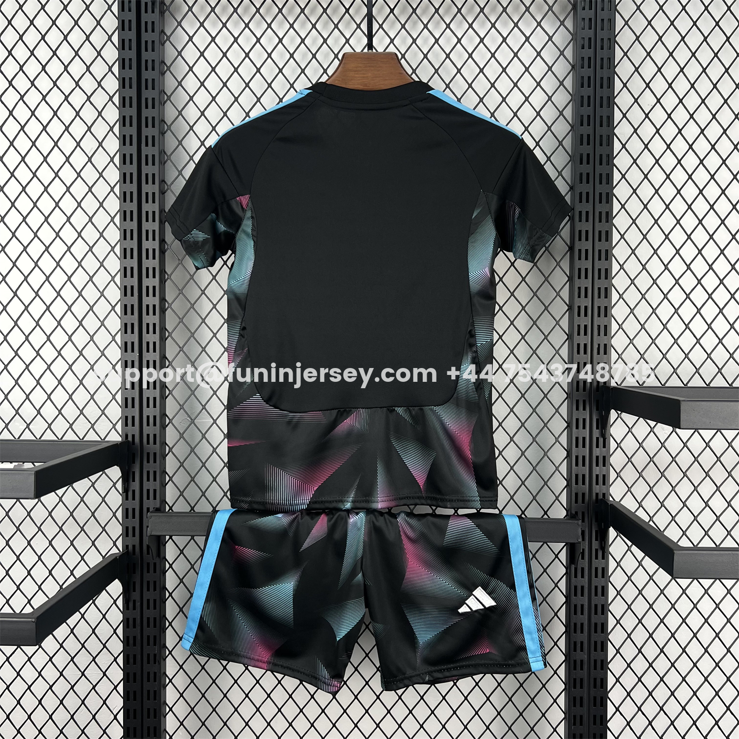 Funinjersey-Argentina 2026 Goalkeeper Black Without Chest Patch Kids Kit