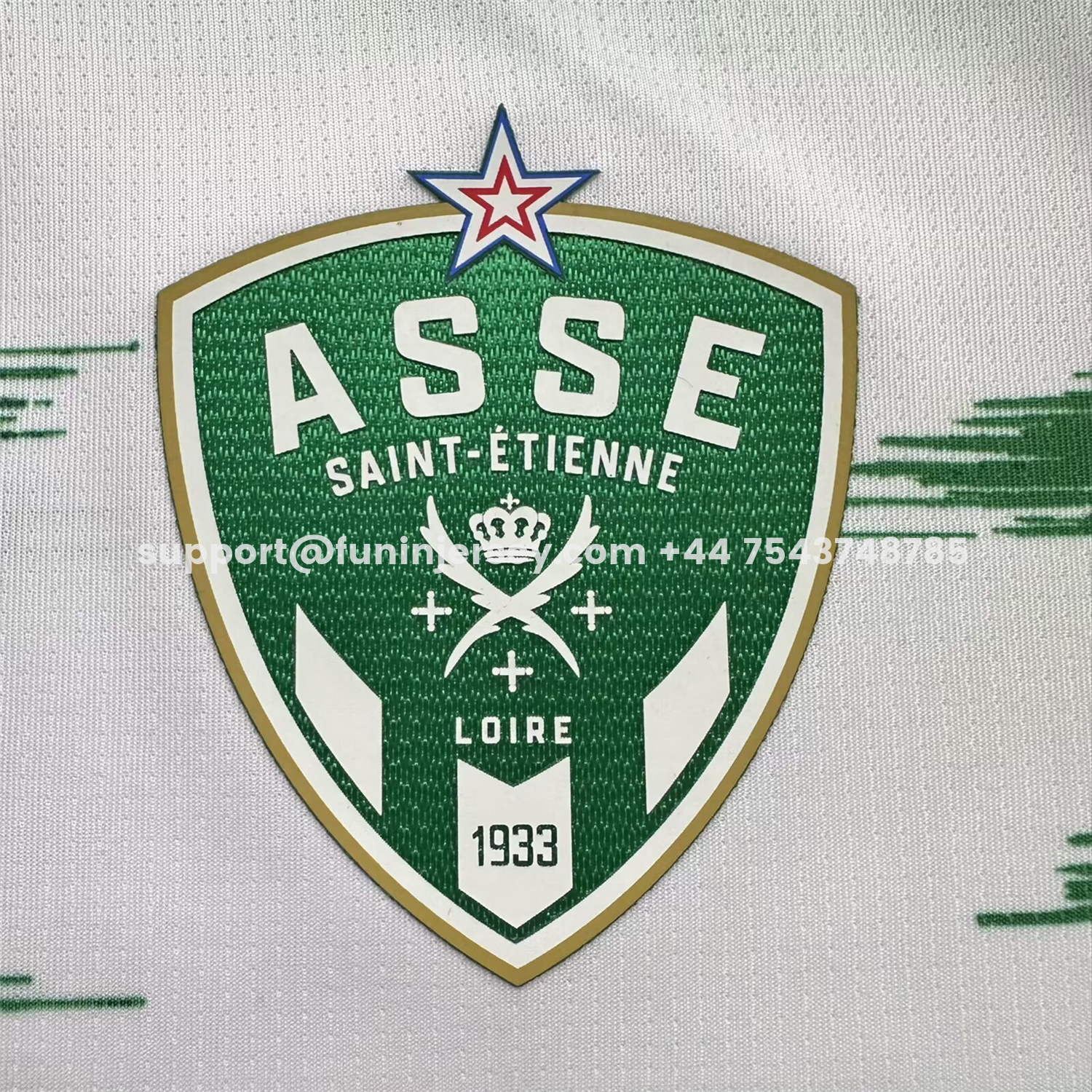 Funinjersey-AS Saint-Etienne 25-26 Pre-Match Green And White Jersey - Fans Version
