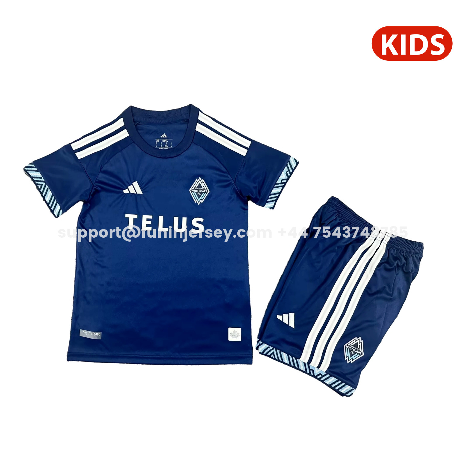 Funinjersey-Vancouver Whitecaps 26-27 Away Kids Kit
